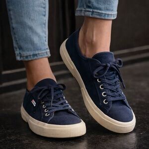 Superga Women's Blue Cotu Classic Sneakers